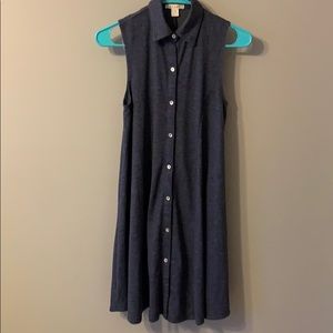 Button up collared dress